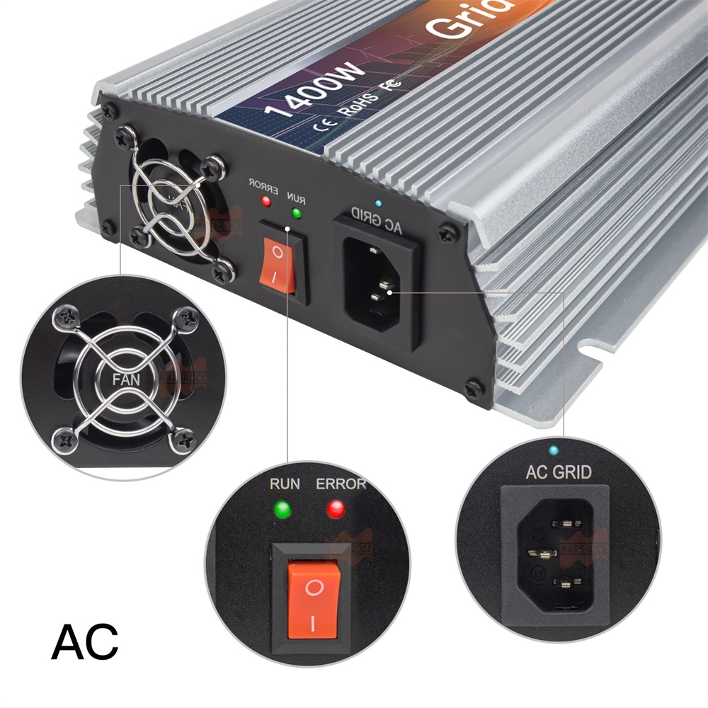 1400W Güneş Enerjisi MPPT Mikr - Micro Inverter 1400W Solar Grid Tie incelemesi ve fiyatı