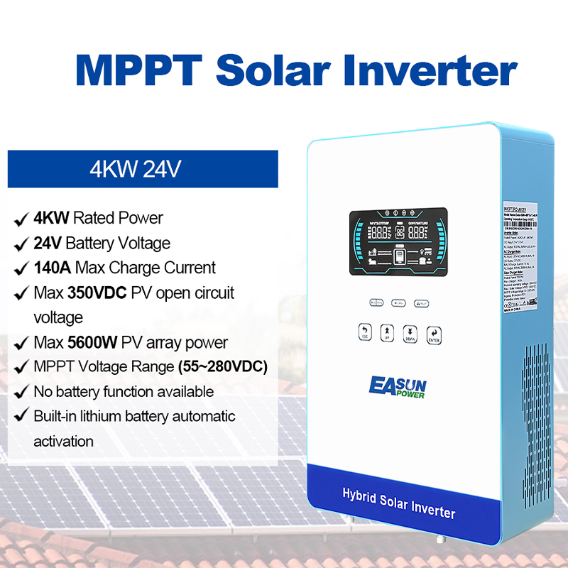 EASUN POWER 4KW 24V Hibrit İnv - Grid Tie Inverter Limiter 2000W incelemesi ve fiyatı